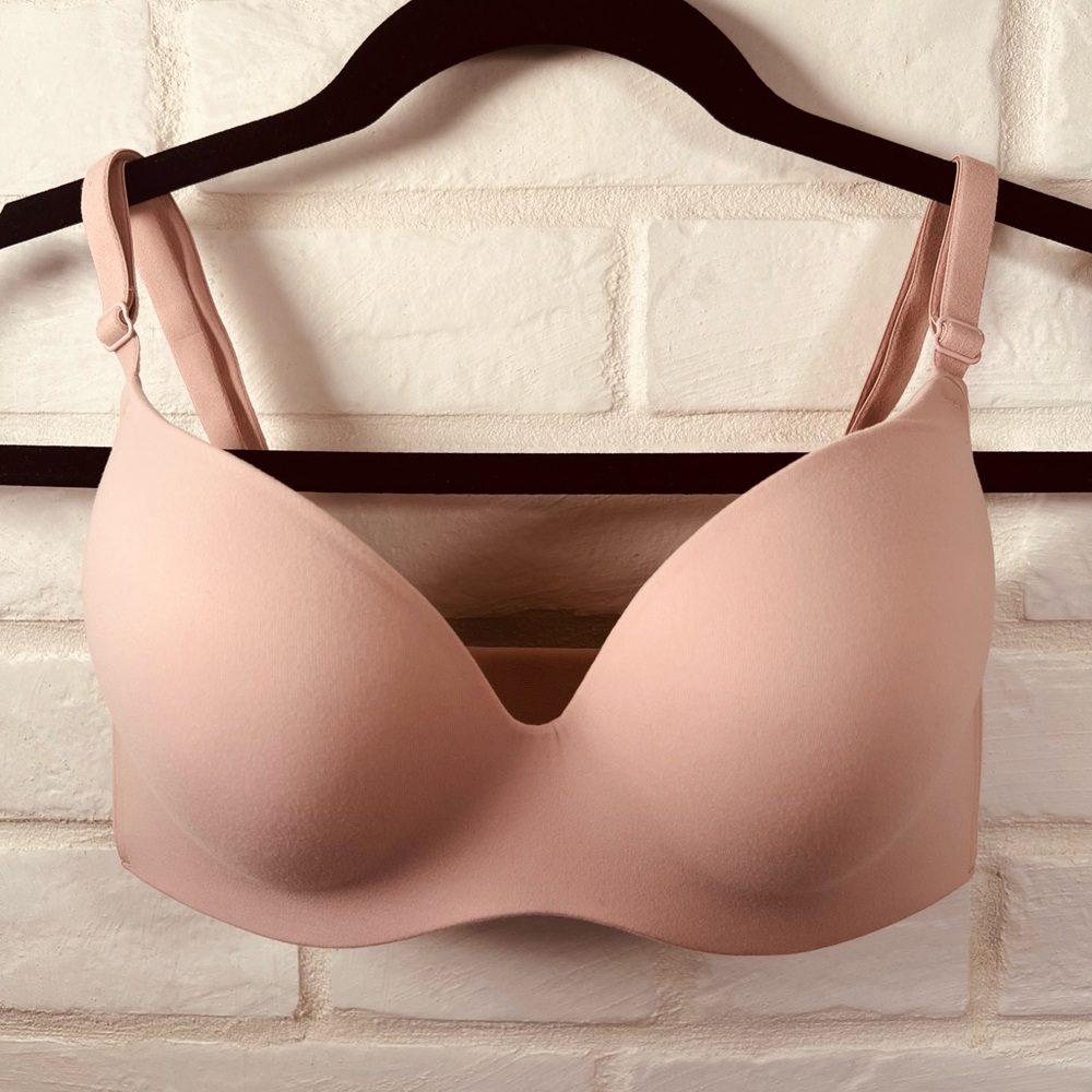 NWT Soma Enbliss Push-up Demi Bra Underwire 32 D Adobe Rose Back Hook #0013